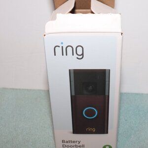 Ring Battery Doorbell Full View HD Video/ Venetian Bronze. Open Box